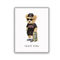 Cuadro Oso Skate King 120X90