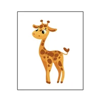 Cuadro Jirafa Kids 40X40