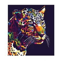 Cuadro Leopardo Life Colors 70Cmx50