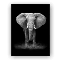 Cuadro Elefante Cuerpo Completo Black 120X180