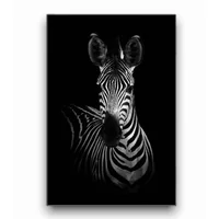 Cuadro Zebra Balck 70X50