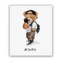 Cuadro Oso Selfie 120X90