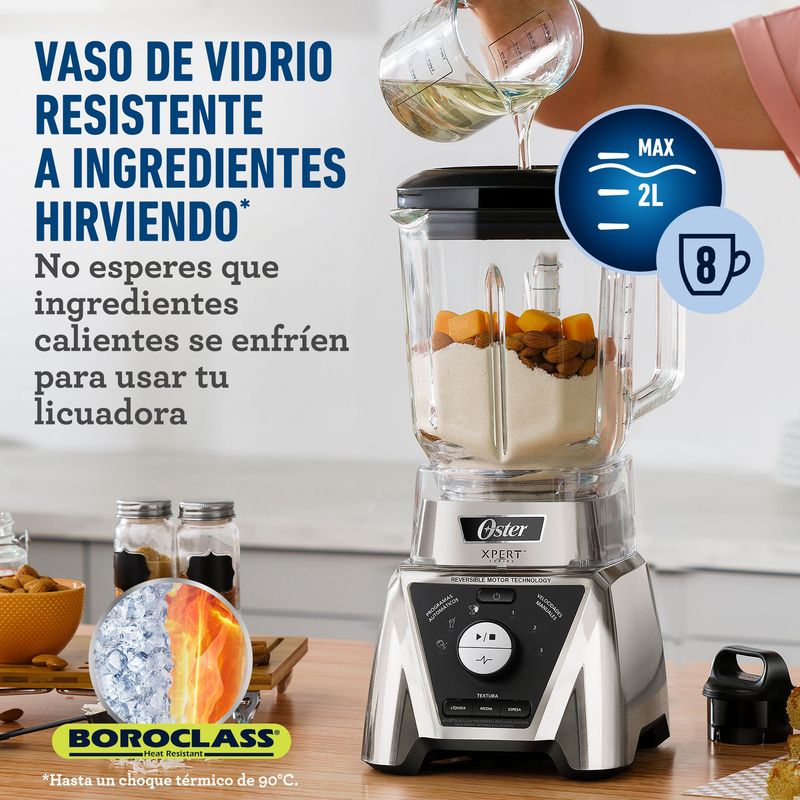Licuadora Xpert Series Oster, Con Control De Textura, Vaso De