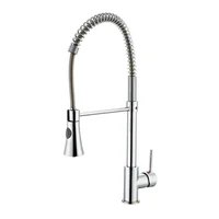 Grifería Lavaplatos Profesional Mezclador Flexible Extraible Doble Chorro Consumo 7.3 l/min
