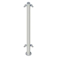 Poste Corta Viento 2" X 120 Cm Con Cabezas De 7/8 En 90°