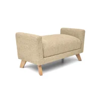 Puff Montecarlo Tela Beige