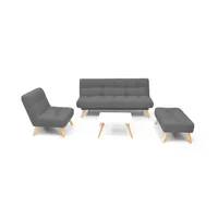 Sala Porto Tela Gris + Mesa Centro Nova