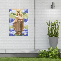 Mural Virgen Del Carmen 3 Piezas  Cu 30x64 L