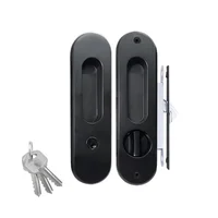 Cerradura Para Puerta Corrediza Llave Negra