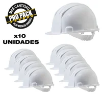 Rdl Pack Casco Eco Blanco Cremallera X 10 Unds Rdl