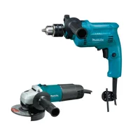 Taladro ½ Pulgada Percutor 500w + Pulidora 4-1/2 Pulgada Makita