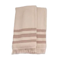 Toalla Set de 2 Und Just Home Collection 50x70 cm Beige