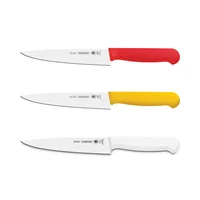Set de Cuchillos x3 Unidades Acero Inoxidable con Mango en Plástico Colores Surtidos Profesional Tramontina