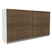 Mueble De Cocina Superior Glamy 1.20 Metros 2 Puertas - Blanco/Marrón