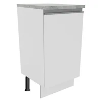 Mueble De Cocina Bajo 40 Cm 1 Puerta - Blanco