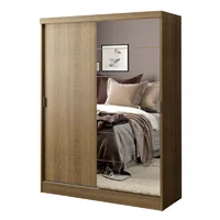Closet Luke 183X120X53 2 Puertas Y 1 Espejo Marrón