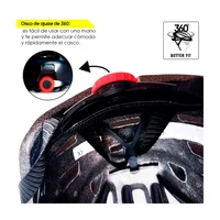 Casco Para Bicicleta Bmx Mtb H360 L Rojo