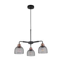 Lámpara Colgante Negra 3 Luces E27 Diseño Elegante Designers Lighting