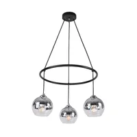 Lámpara Colgante Negro 3 Luces Estilo Moderno Designers Lighting