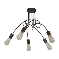 Lámpara De Techo Chocolate Moderna Con 5 Luces E27 Designers