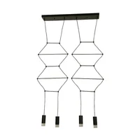 Lámpara De Techo LED Negra 4 Luces Luz Cálida Arteluce