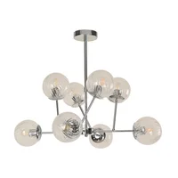 Lámpara De Techo Cromada 8 Luces E27 Designers Lighting