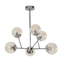 Lámpara De Techo Cromada 6 Luces E27 Designers Lighting