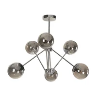 Lámpara De Techo Cromo 6 Luces E27 Designers Lighting