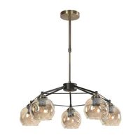 Lámpara De Techo 5 Luces E27 Bronce Antiguo Brightstar Lighting