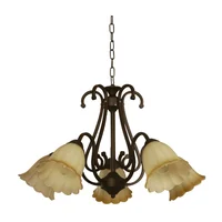 Lámpara Colgante Bronce 5 Luces E27 Diseño Elegante Ikelite
