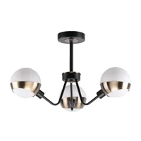 Lámpara De Techo Bronce Antiguo 3 Luces E14 Ikelite Moderna