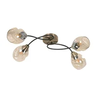 Lámpara De Techo 4 Luces E27 Bronce Antiguo Designers Lighting