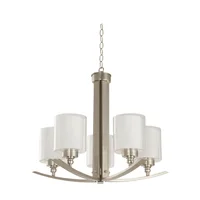Lámpara Colgante Níquel Satinado 5 Luces E27 Ikelite