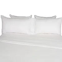 Juego Cama Poliester King Blanco