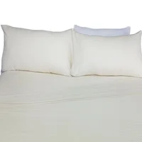 Juego Cama Poliester King Beige