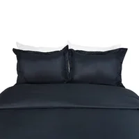 Duvet Poliéster Unicolor Negro King Set X 6 Unidades