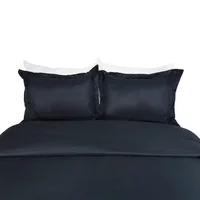 Duvet Poliester Unicolor Negro King
