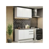 Cocina Integral Madesa Glamy Sin Mesón De Acero 120 Cm