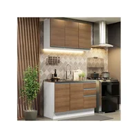 Cocina Integral Madesa Glamy Sin Mesón De Acero 120 Cm
