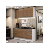 Cocina Integral Madesa Glamy Sin Mesón De Acero 160 Cm