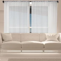 Set de 2 Cortinas Velo Suizo Visillo 300x230 cm Blanco
