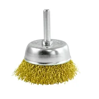 Grata de Copa, Cobrizada Eje 1/4 Blíster 2.1/2"
