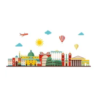 Vinilo Decorativo Roma Skyline Xl 180X77Cm