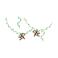 Vinilo Infantil De Monos Con Lianas M 140X69Cm
