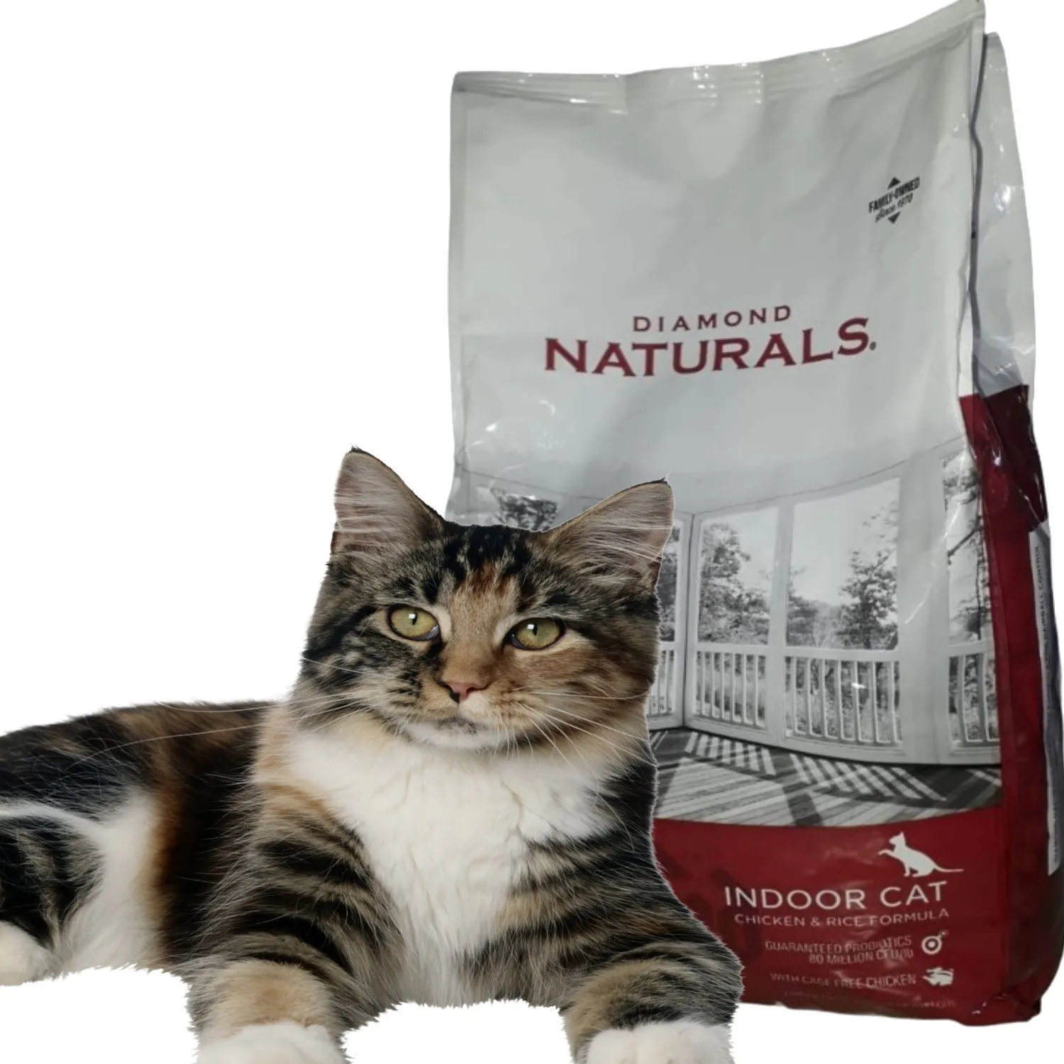 Comida Seca Para Gato Diamond Indoor Cat Control Bola De Pelos 8.16kl 4