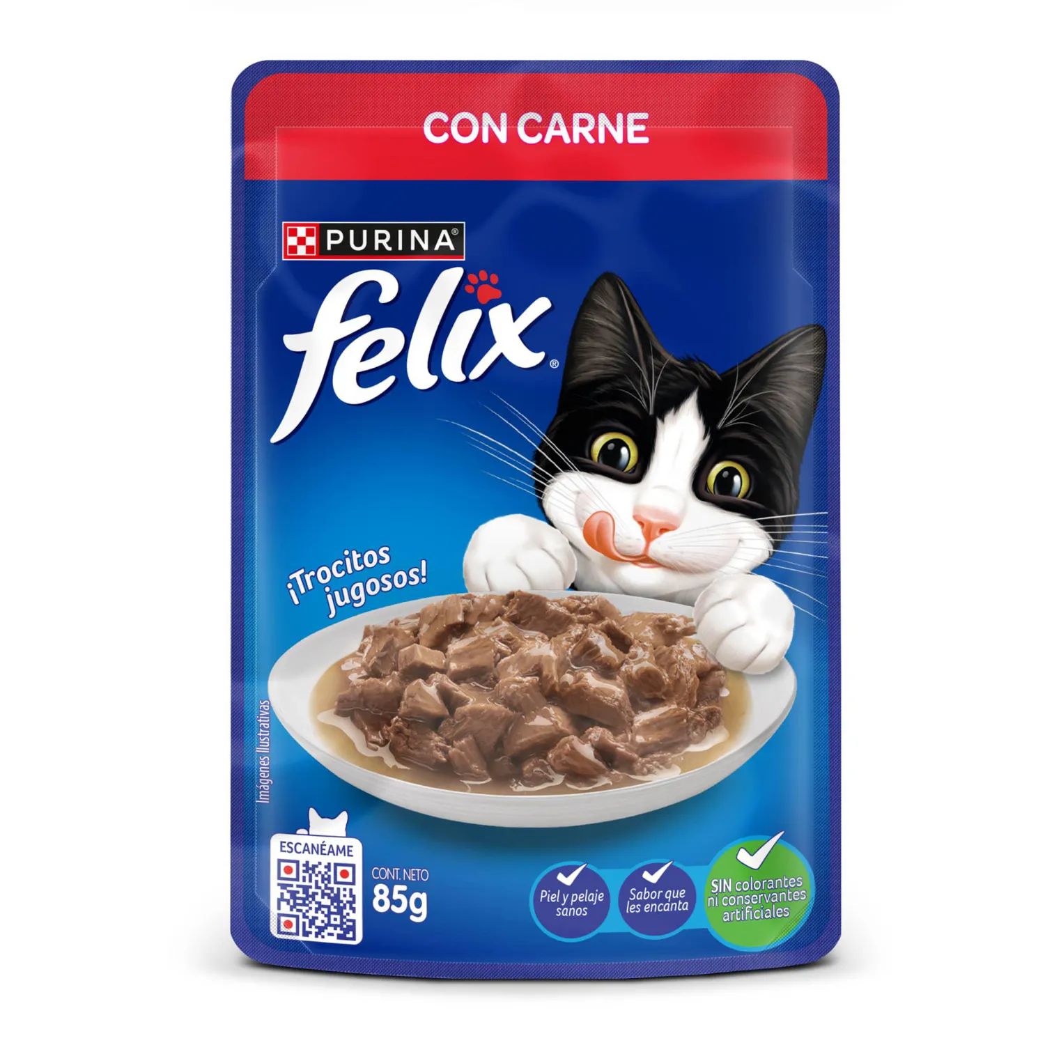 Comida Húmeda Para Gato Felix Carne 85g