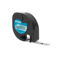 Cinta plástico negro/transparente 12mm 4m ParaLetraTag XR100T100H Dymo