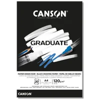 Bitacora Canson Grad. A4 120gr 20h C400110386 Negra