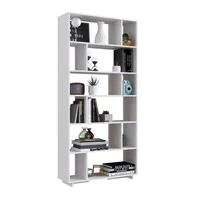 Librero Biblioteca Multiusos 736 Blanco 187X90X30