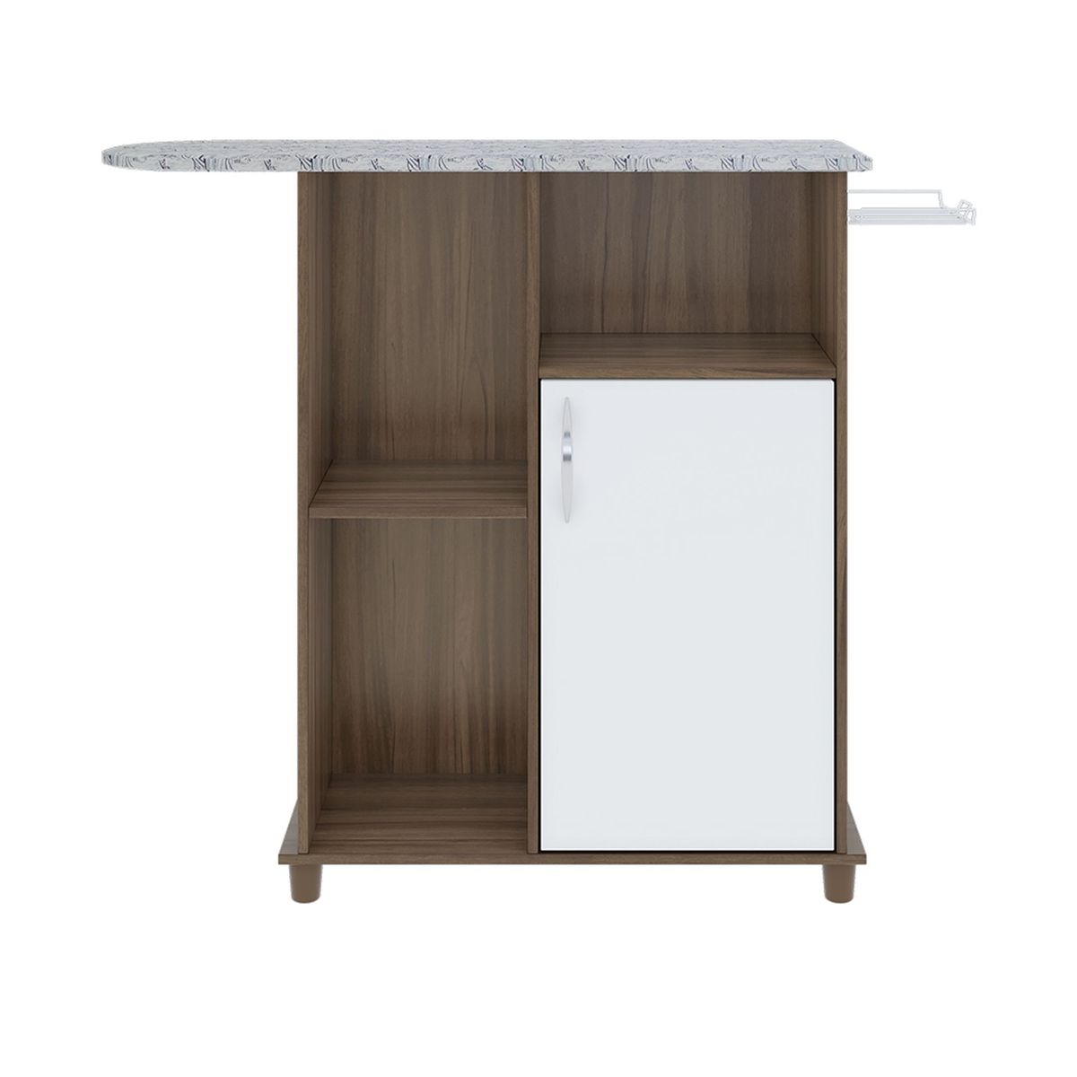 MULTIMUEBLES - Mesa Planchar Florence Roble Blanco 87X104X29